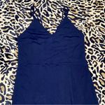Socialite NWT!  navy blue fitted midi , L Photo 2