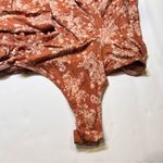 Free People Intimately Brown Floral Bodysuit Women Size S Photo 6