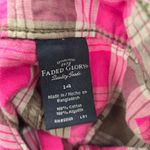 Faded Glory  Pink Brown Plaid Stripe Cotton Pants Shorts Large Photo 3
