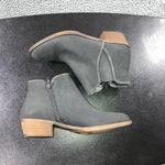 Kensie  Ankle Boots Women 8.5 Leather Gray Low Heel Gerona‎ Casual Chic Photo 3
