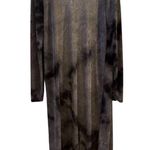 Lovely Day  Women's Gray Tie Dye Long Kimono Cardigan and Sleeveless Dress Size L Photo 6