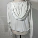 OTL Apparel Cropped White Dolman Sleeve Hoodie Size M Photo 6