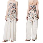 Elevenses Anthropologie Silk Floral Tupsa Pleated Jumpsuit Womens Size 4 Photo 1