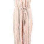 Drew  striped linen blend sleeveless jumpsuit S Photo 0