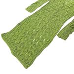 SER.O.YA Allison Crochet Cardigan in Lime Green Size M Photo 7