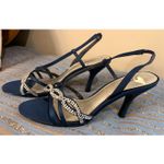 Jacqueline Ferrar Bejeweled Slingback Heels - Size 7M Photo 2