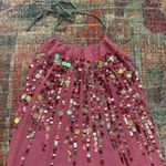 Common Threads a common thread purple sequin halter open back top Photo 1