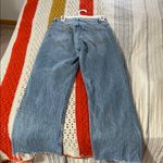 ZARA Blue Boyfriend Jeans with Distressed Details Photo 2