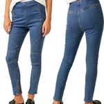 Free People NWT Bella Moto Mid Rise Skinny Jeans Photo 7