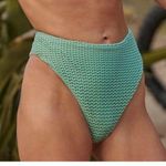 New Montce Turquoise Crochet Paula Bikini Bottom size Medium Blue Photo 0