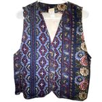 Womens Vintage Denim Vest Size Medium Blue Photo 0