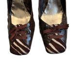 Kenneth Cole Vintage 90’s ’ Square Toe High Heel Croc N Roll Leather Pumps, Sz 7 Photo 7