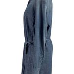 See By Chloe  Womens Size 6 Long Sleeve Chambray Button Front Midi Shirtdress Photo 2