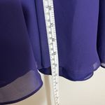 JJ's House  Purple  A-line Scoop Mini Chiffon Prom Wedding Dress With Beading Photo 5