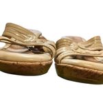 Women’s summer Cream wedge Sandals size 8, Euro Soft Photo 6