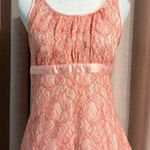 Merona Pink lace babydoll top sleeveless top Photo 0