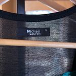 Michael Lauren  Black Teal Racerback 100% Modal Tank Top Size Small Photo 1