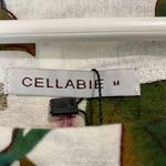 Cellabie Women’s Floral Print Roll-Tab Sleeve Shift Dress Beige Rose NWT Photo 3