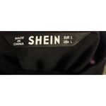 SheIn Festival Black Top Large Boho Artsy Sheer Floral Paisley‎ Statement Sleeves Photo 2