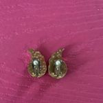 Vtg Cloisonné Earrings Multi Photo 4