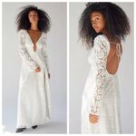 For Love & Lemons 💕💕 Frances Lace Maxi Dress ~ White Small S NWT Photo 8