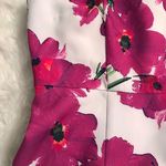 Trina Turk Floral Print Midi Dress Sheath Sleeveless Purple White Size 2 New Photo 5