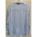 Covington  Striped Button Up 3/4‎ Wide Sleeve Chiffon Blouse Size 20W Blue/White Photo 4