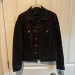 Lucky Brand  Black Washed Dark Denim Jacket Photo 3