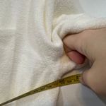 Barefoot Dreams  CozyChic Ultra Lite Short Sleeve Shirt Ivory Soft Button Collar Photo 5