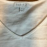 Habitat  Textured Short Sleeve White V Neck T Shirt with pocket 16438 Photo 4