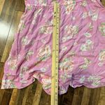 BP  Womens M Floral Print V-Neck‎ Romper, Pink Rose, Sleeveless Jumpsuit, Summer Photo 5