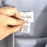 Pink Rose Blue Periwinkle Soft Ribbed Knit Full-zip Top Skirt Matching Set S Photo 10