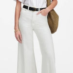 Madewell  Flared Wide Leg Jeans Size 27 High Rise Magic Pockets Cropped Raw Hem Photo 0