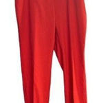 Rafaella  Women’s Red Cuffed Pants Size 10 Inseam 27.5‎ Photo 0