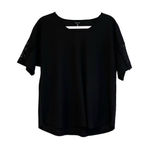 NWT Yak & Yeti Black Short Sleeve Tee Shirt Lace Sleeve Small Medium Photo 0