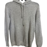 Rachel Zoe Wool Blend Gray Ribbed Hooded Sweater Size XS Cozy Casual Stretch Photo 0