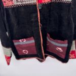 Dressbarn Jacket Women Small Black Velvet Cotton Rayon Whimsigoth Witchy Vintage Photo 2