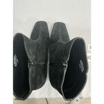 Nine West Womans  Solset Size 9.5 W Black Square Toe Zip Block Heel Ankle Boots Photo 5