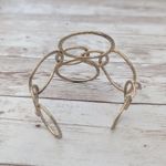 Vintage Bracelet Chunky Gold Tone Circles Photo 3