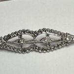 1928 Collection Rhinestone Art Deco Style Brooch Pin Silver Tone Photo 0