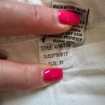 Ashley Mason  size 31 cream color cropped distressed denim jeans Photo 3