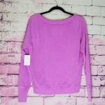 Miami Style  DAYTONA BEACH FLORIDA FLORAL GRAPHIC PRINT LAVENDER SWEATSHIRT M NWT Photo 1