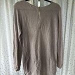 Joan Vass  Cashmere Blend Scoop Neck High Low Stocking Stitch Knit Sweater M Photo 2