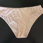 Beige & Black 2 Piece Ribbed Wrap V Neck Colorblock Criss Cross Tie Bac… Size M Photo 4