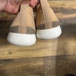 Torrid -branded sneakers nude/blush fabric upper, gold glitter toe cap Size 11W Photo 4