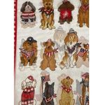 NEW Princess Cruises Rectangle Patriotic Americana Dog Print Scarf 58" x 13" Photo 3