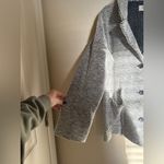 Marine layer  Birdseye Blazer Sz XL Cardigan Jacket Black & White Textured Knit Photo 4