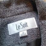 Le Suit  “She Is A Lady” Herringbone Two Piece Skirt Suit Set SIZE 12 Photo 3
