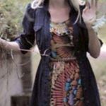 Anthropologie Edme & Esyllte Lappula Silk Ruffle Floral Print Dress Size 10 Photo 0