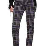 Royal Bones  purple plaid size tie jeans size 1 Photo 3